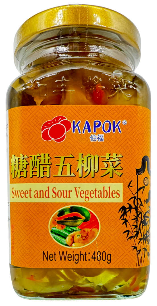 Kapok Sweet & Sour Vegetables 伯福糖醋五柳菜 480g