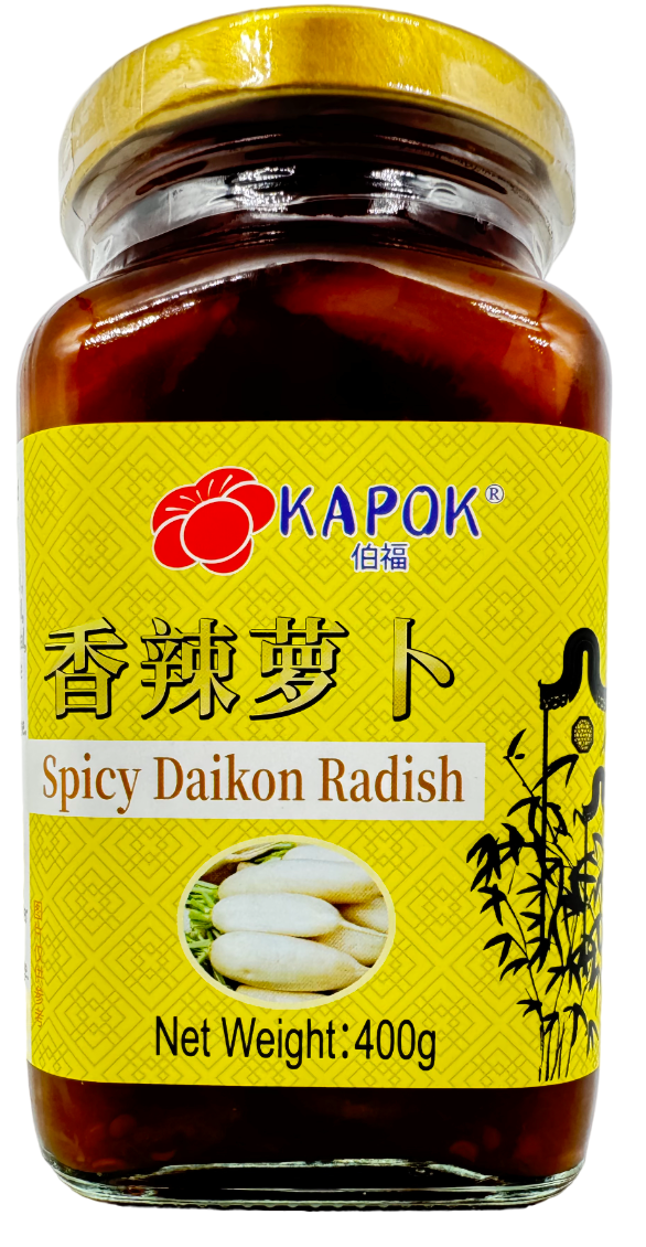 Kapok Spicy Daikon Radish 伯福香辣萝卜400g