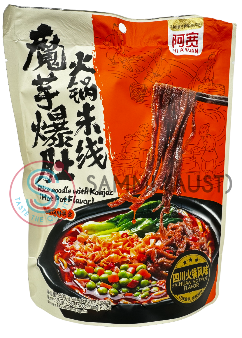 Baijia Rice Noodle With Konjac 魔芋爆肚火锅米线 350g