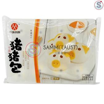 QWXC Pig Shaped Custard Steamed Bun 猪猪奶黄包 300g