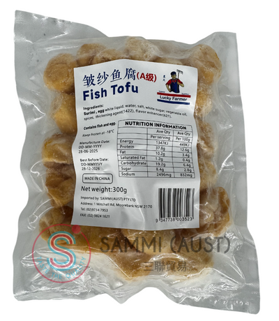 Lucky Farmer Fish Tofu 皱纱鱼腐 300g